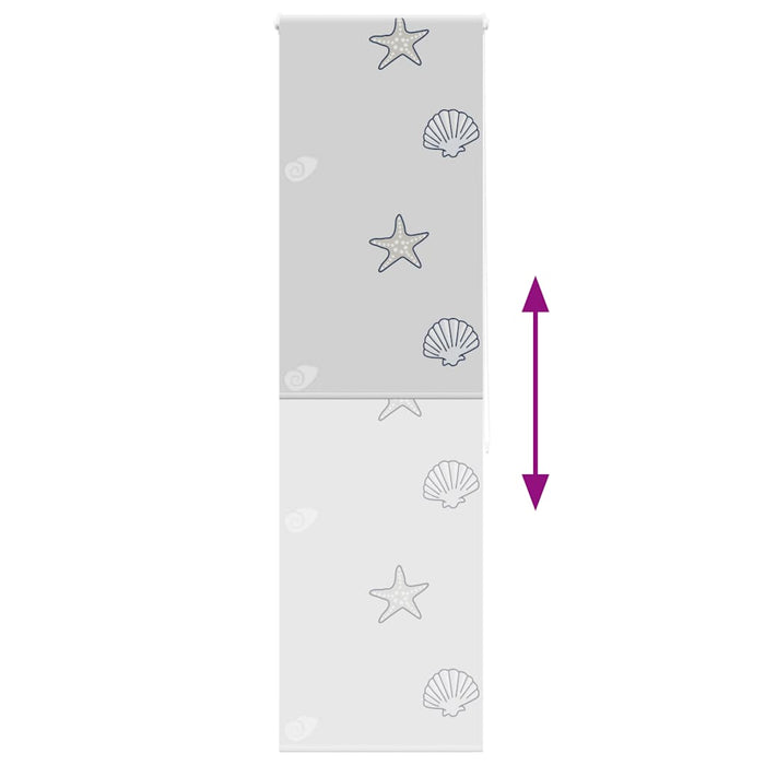 vidaXL Tenda a Rullo Doccia 70x240 cm Larghezza Tessuto 66 cm