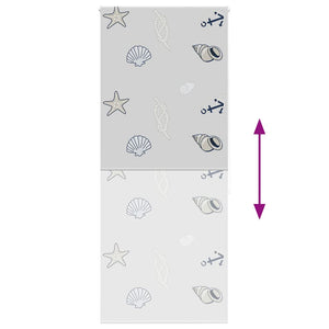 Tenda a Rullo Doccia 90x240 cm Larghezza Tessuto 86 cm 4014890