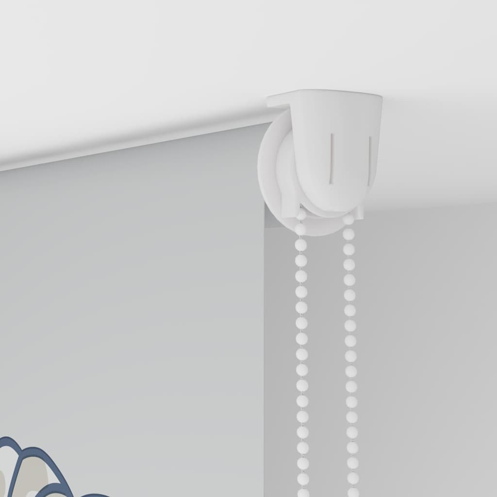 vidaXL Tenda a Rullo Doccia 130x240 cm Larghezza Tessuto 126 cm