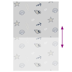 vidaXL Tenda a Rullo Doccia 150x240 cm Larghezza Tessuto 146 cm