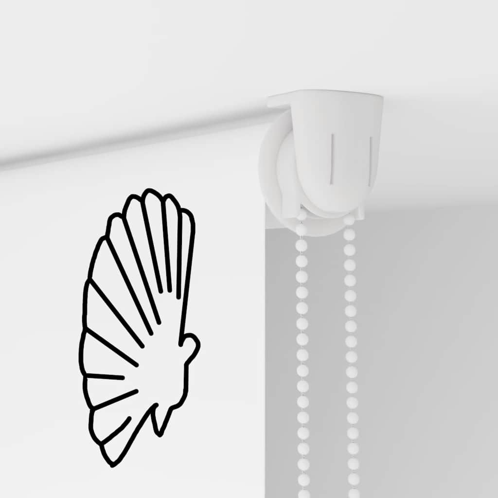 Tenda a Rullo Doccia 80x240 cm Larghezza Tessuto 76 cm