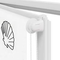 Tenda a Rullo Doccia 140x240 cm Larghezza Tessuto 136 cm 4014906