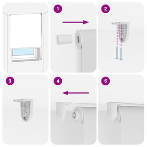 Tenda a Rullo Doccia 160x240 cm Larghezza Tessuto 156 cm 4014908
