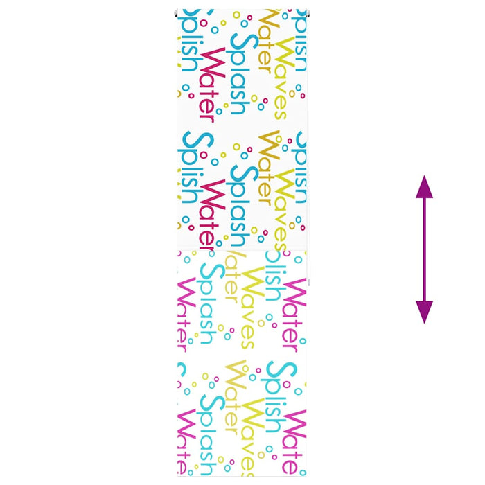 vidaXL Tenda a Rullo Doccia 80x240 cm Larghezza Tessuto 76 cm