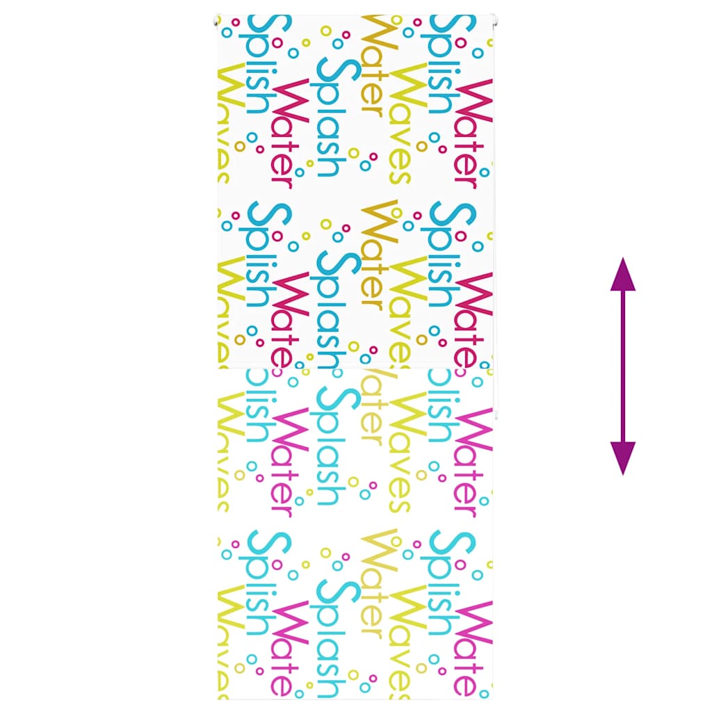 Tenda a Rullo Doccia 110x240 cm Larghezza Tessuto 106 cm 4014914