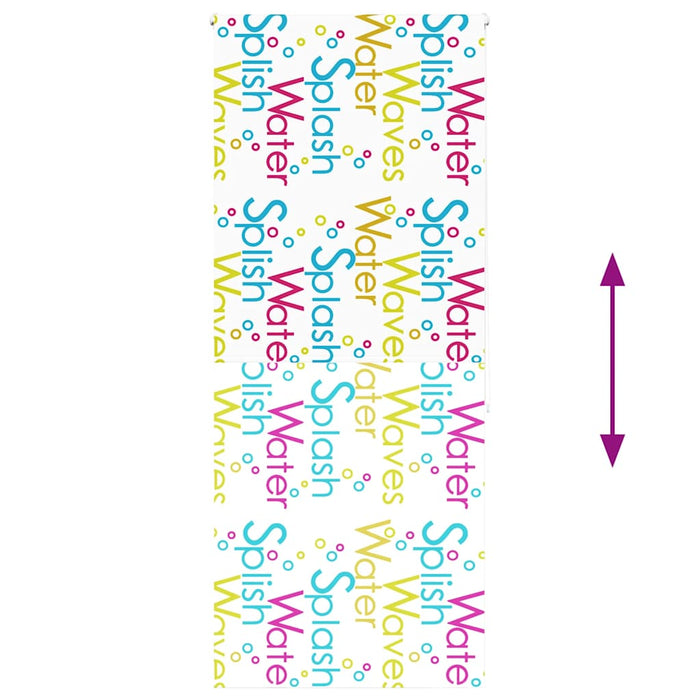 Tenda a Rullo Doccia 110x240 cm Larghezza Tessuto 106 cm 4014914