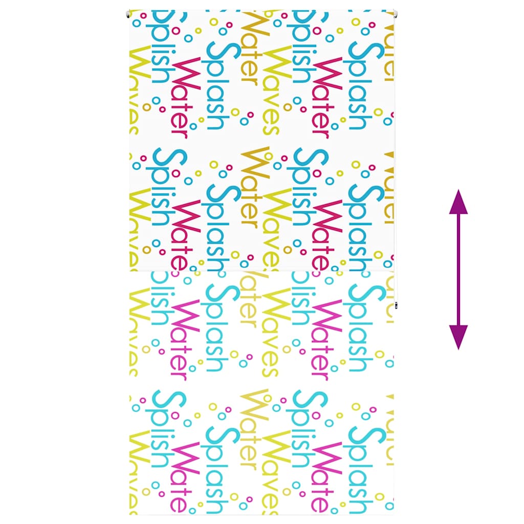 Tenda a Rullo Doccia 140x240 cm Larghezza Tessuto 136 cm 4014917