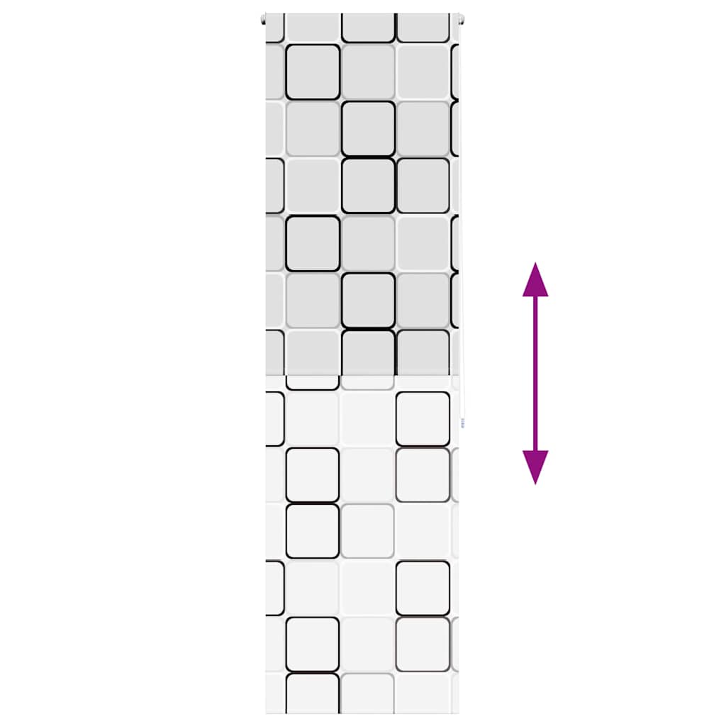 Tenda a Rullo Doccia 60x240 cm Larghezza Tessuto 56 cm 4014920