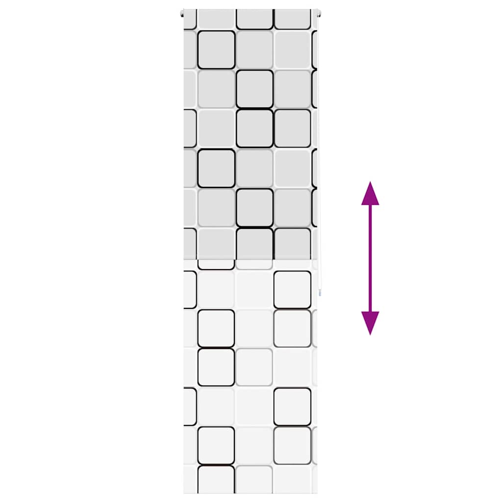 Tenda a Rullo Doccia 80x240 cm Larghezza Tessuto 76 cm 4014922