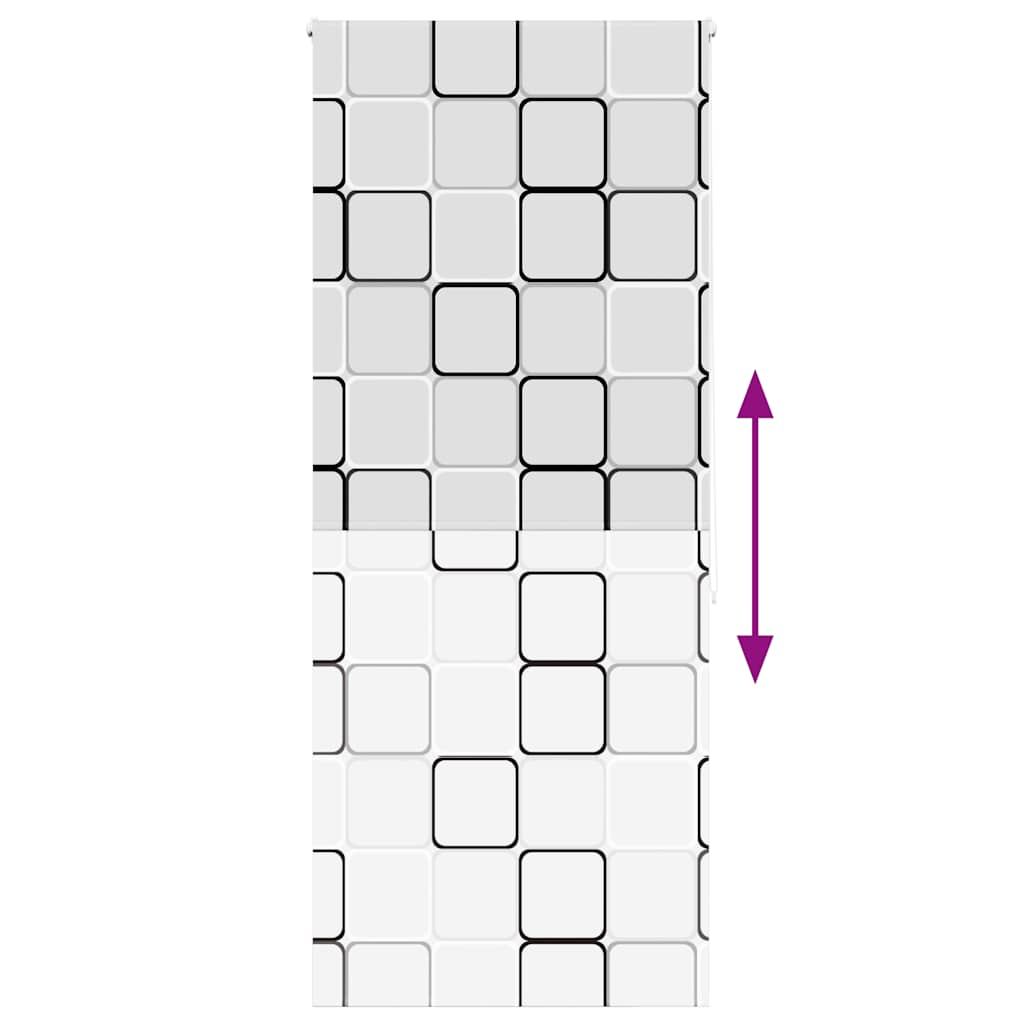 Tenda a Rullo Doccia 100x240 cm Larghezza Tessuto 96 cm 4014924