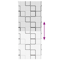 Tenda a Rullo Doccia 100x240 cm Larghezza Tessuto 96 cm 4014924