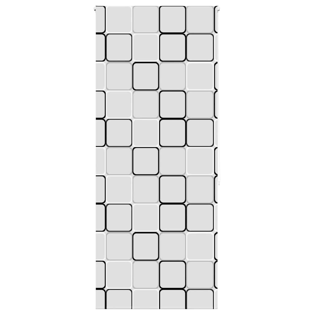 vidaXL Tenda a Rullo Doccia 110x240 cm Larghezza Tessuto 106 cm
