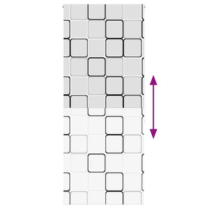 vidaXL Tenda a Rullo Doccia 110x240 cm Larghezza Tessuto 106 cm