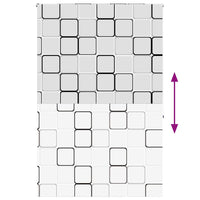 vidaXL Tenda a Rullo Doccia 160x240 cm Larghezza Tessuto 156 cm