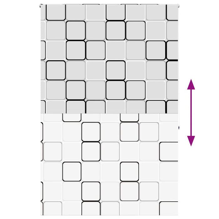 vidaXL Tenda a Rullo Doccia 160x240 cm Larghezza Tessuto 156 cm