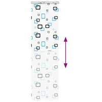 Tenda a Rullo Doccia con Cassonetto 70x240 cm Larghezza Tessuto