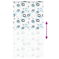 Tenda a Rullo Doccia con Cassonetto 130x240cm Larghezza Tessuto 4014949