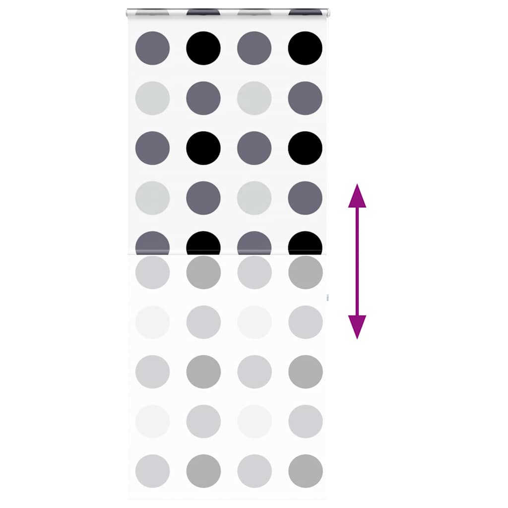 Tenda a Rullo Doccia Cassonetto 110x240 cm Larghezza Tessuto 4014958