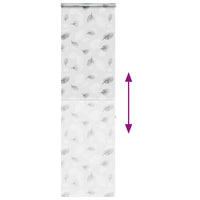 Tenda a Rullo per Doccia Cassonetto 60x240 cm Larghezza Tessuto 4014975