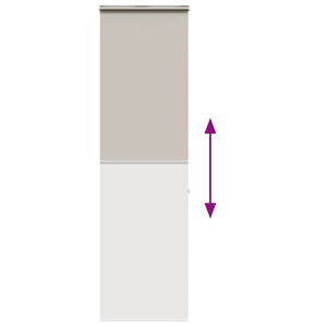 Tenda a Rullo per Doccia Cassonetto 60x240 cm Larghezza Tessuto 4014986