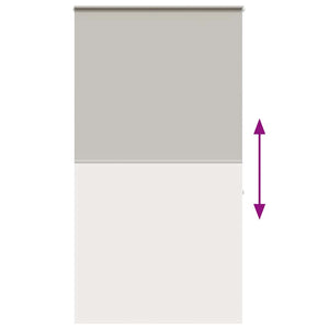 Tenda a Rullo per Doccia Cassonetto 140x240cm Larghezza Tessuto 4014994