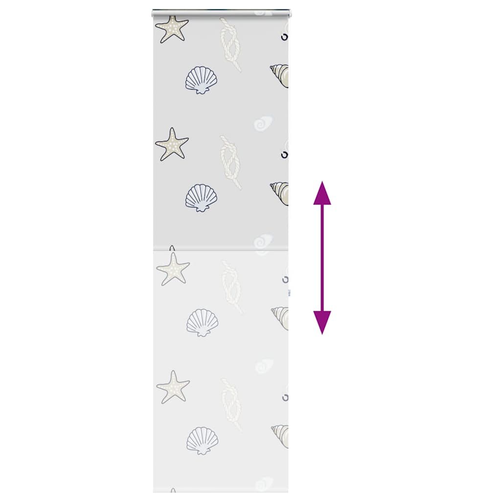 Tenda a Rullo Doccia con Cassonetto 70x240 cm Larghezza Tessuto 4015009