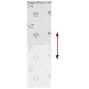 Tenda a Rullo Doccia con Cassonetto 70x240 cm Larghezza Tessuto 4015009