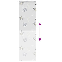 Tenda a Rullo per Doccia Cassonetto 80x240 cm Larghezza Tessuto 4015010