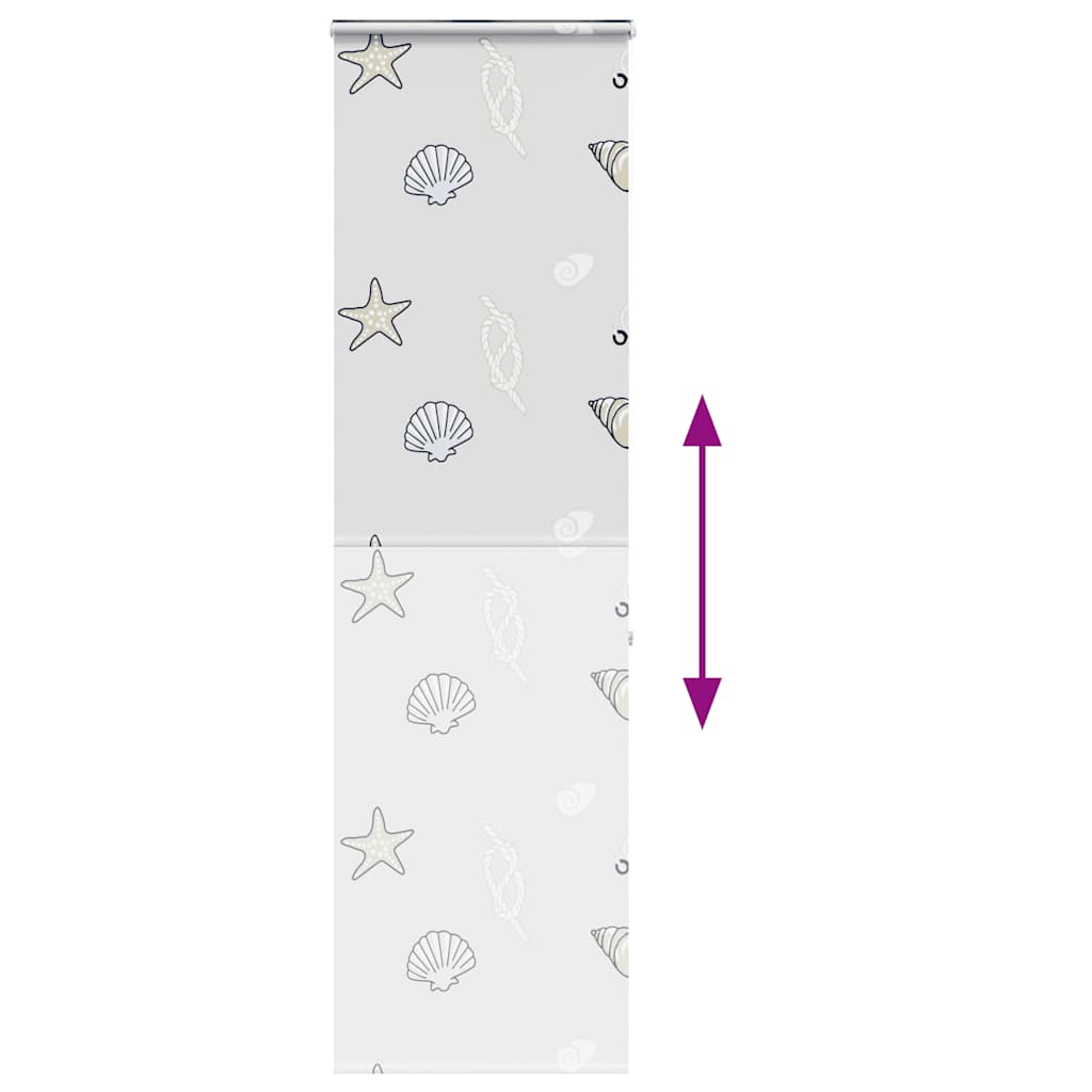 vidaXL Tenda a Rullo per Doccia Cassonetto 80x240 cm Larghezza Tessuto