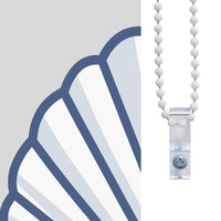 Tenda a Rullo per Doccia Cassonetto 140x240cm Larghezza Tessuto 4015016