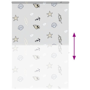 Tenda a Rullo Doccia Cassonetto 150x240 cm Larghezza Tessuto 4015017