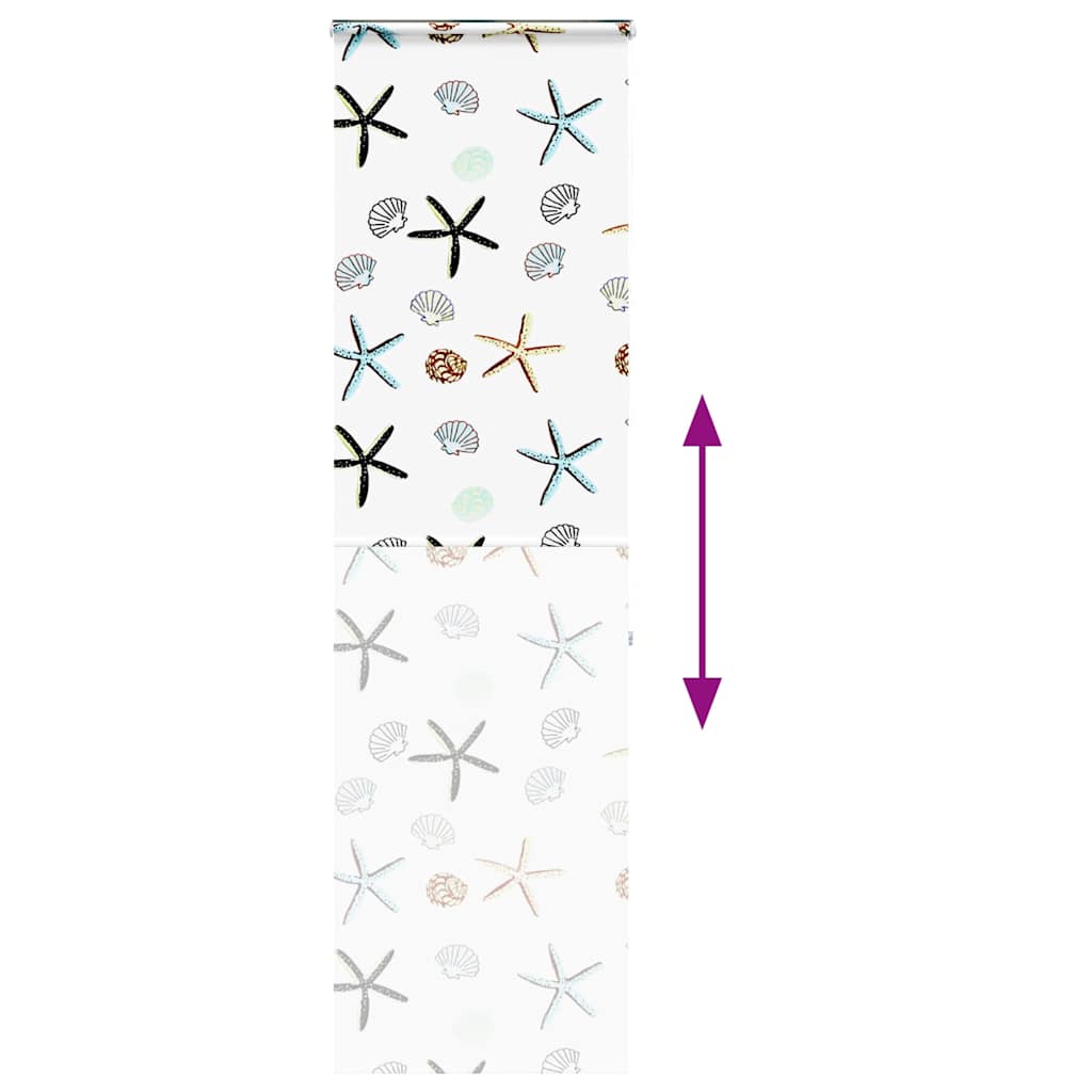 Tenda a Rullo per Doccia Cassonetto 80x240 cm Larghezza Tessuto 4015021