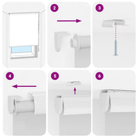 Tenda a Rullo Doccia con Cassonetto 120x240cm Larghezza Tessuto 4015025