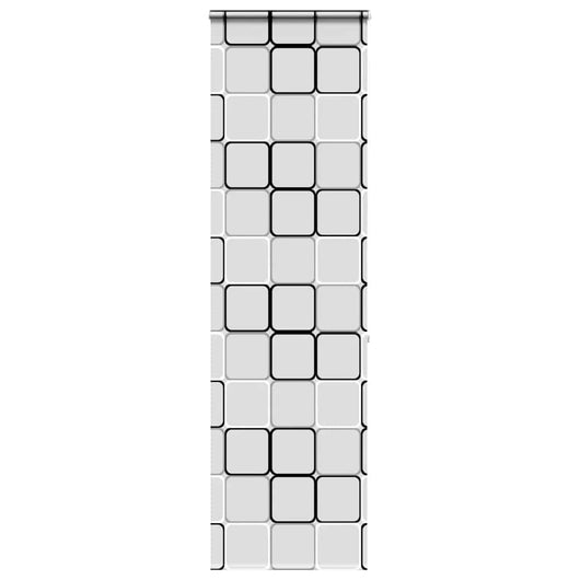 Tenda a Rullo Doccia con Cassonetto 70x240 cm Larghezza Tessuto