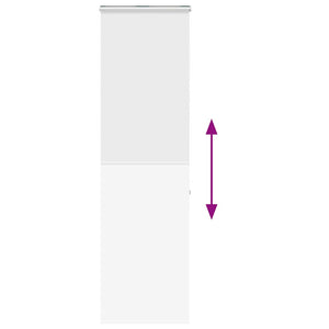 Tenda a Rullo per Doccia Cassonetto 80x240 cm Larghezza Tessuto