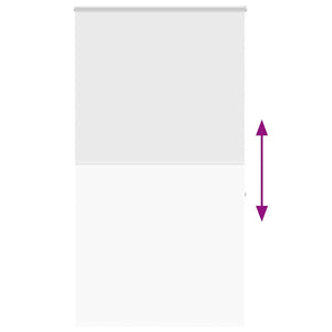 vidaXL Tenda a Rullo Doccia con Cassonetto 130x240cm Larghezza Tessuto