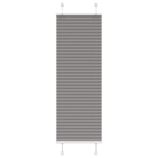 vidaXL Tenda Plissettata Antracite 45x100 cm Larghezza Tessuto 44,4 cm