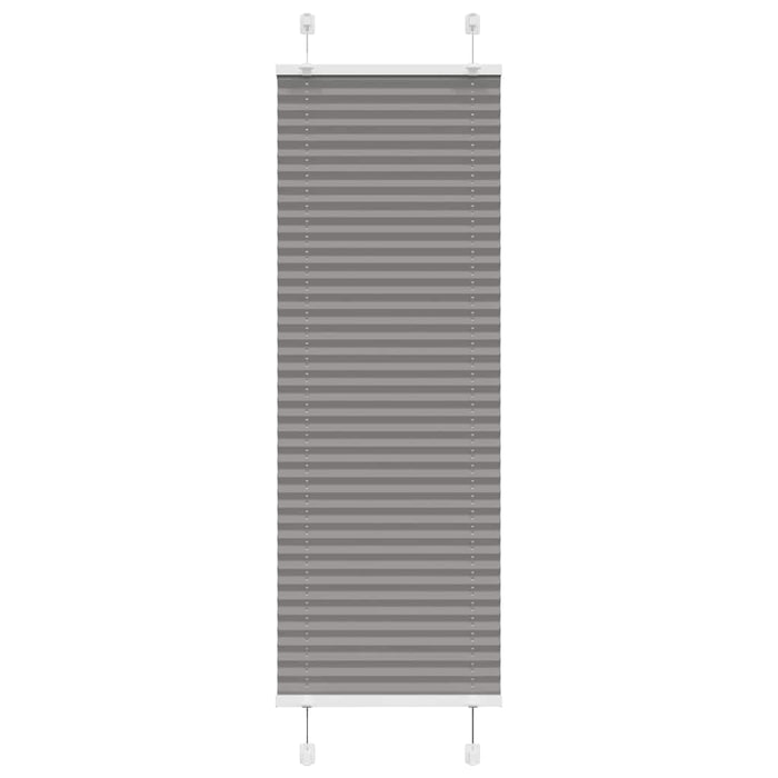 vidaXL Tenda Plissettata Antracite 45x100 cm Larghezza Tessuto 44,4 cm