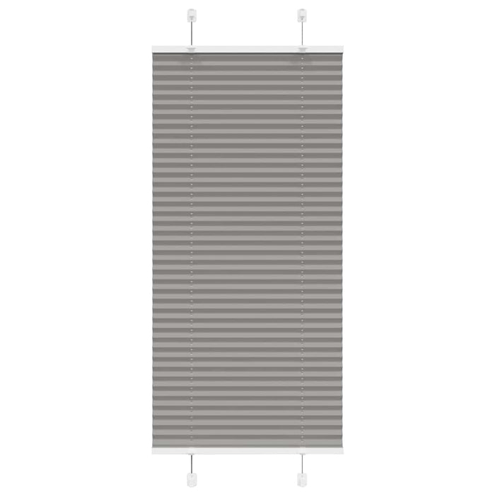 vidaXL Tenda Plissettata Antracite 55x100 cm Larghezza Tessuto 54,4 cm