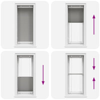 vidaXL Tenda Plissettata Antracite 55x100 cm Larghezza Tessuto 54,4 cm