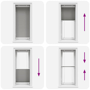 vidaXL Tenda Plissettata Antracite 55x100 cm Larghezza Tessuto 54,4 cm