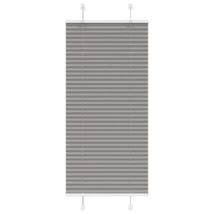 vidaXL Tenda Plissettata Antracite 60x100 cm Larghezza Tessuto 59,4 cm