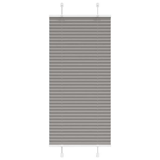 vidaXL Tenda Plissettata Antracite 60x100 cm Larghezza Tessuto 59,4 cm