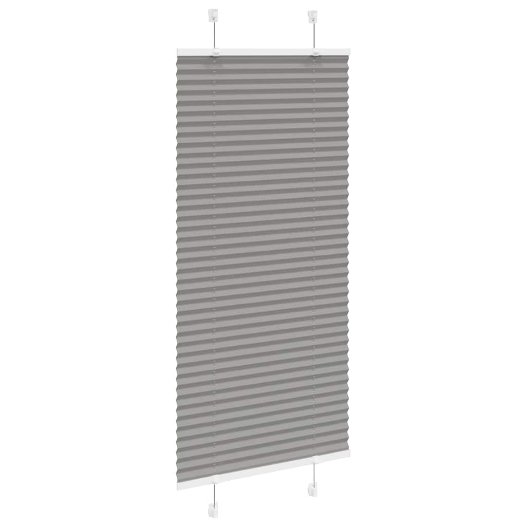 vidaXL Tenda Plissettata Antracite 60x100 cm Larghezza Tessuto 59,4 cm