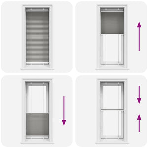 vidaXL Tenda Plissettata Antracite 60x100 cm Larghezza Tessuto 59,4 cm