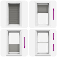 vidaXL Tenda Plissettata Antracite 75x100 cm Larghezza Tessuto 74,4 cm