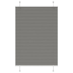 Tenda Plissettata Antracite 85x100 cm Larghezza Tessuto 84,4 cm 4015072