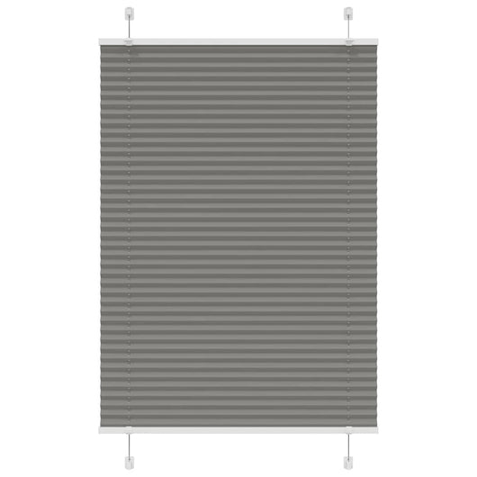 Tenda Plissettata Antracite 90x100 cm Larghezza Tessuto 89,4 cm 4015073