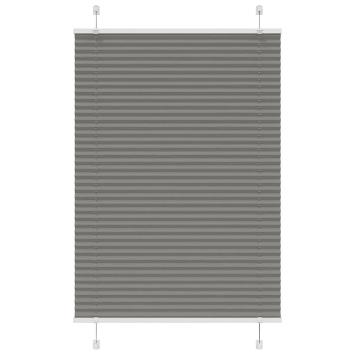 Tenda Plissettata Antracite 95x100 cm Larghezza Tessuto 94,4 cm 4015074