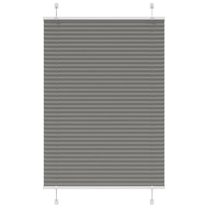 Tenda Plissettata Antracite 100x100cm Larghezza Tessuto 99,4 cm 4015075